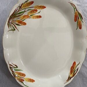 Vintage, Grindley CreamPetal (Fire Poker) Pattern, Oval Serving Platter